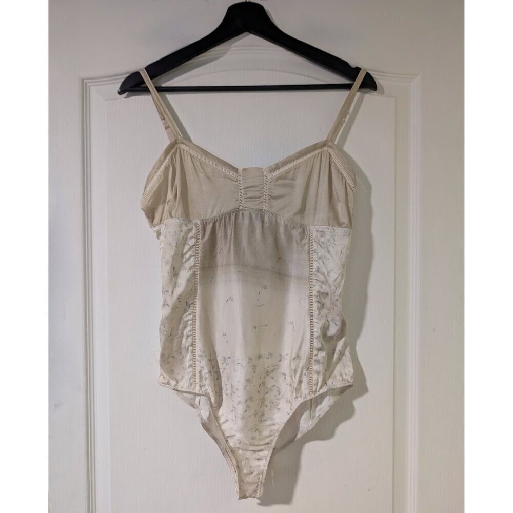 NEW Zara | Floral Print Satin Bodysuit